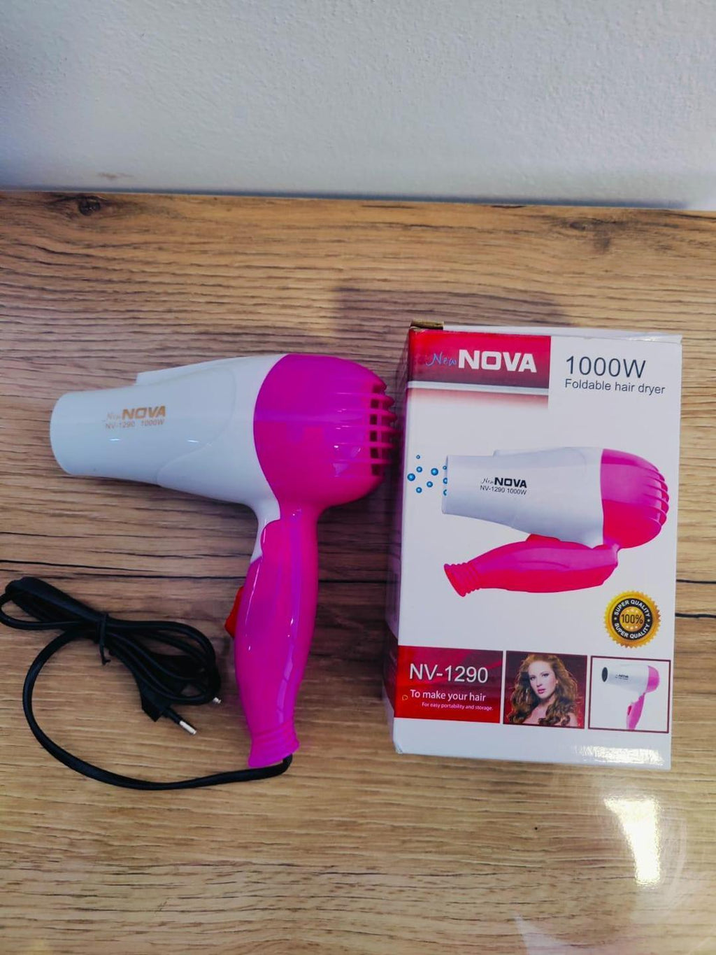 Lightweight Portable Hair Dryer - Fast Drying, 1000 Watts, 1 Pcs - Smooth Hair Experience