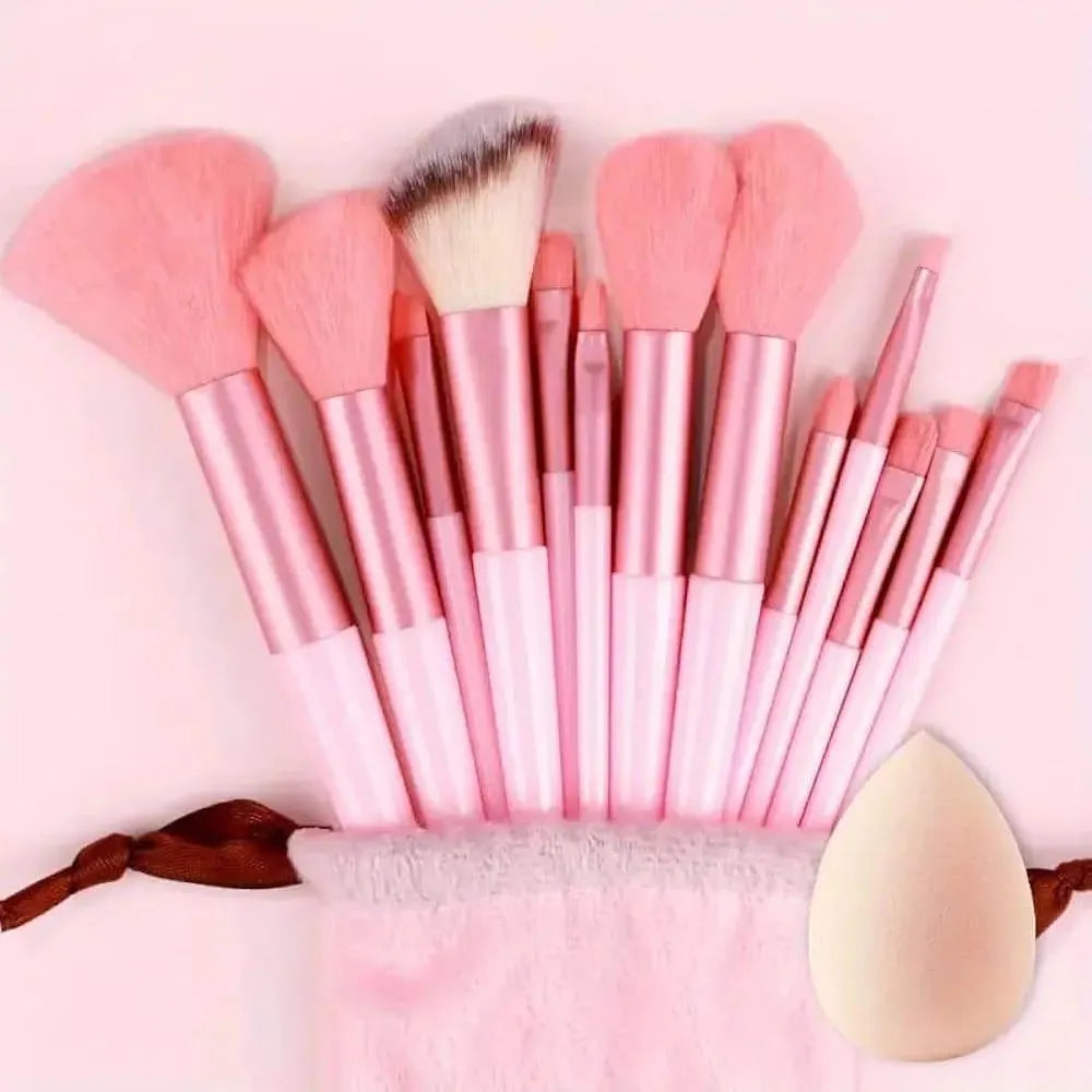 13 Pcs Reusable Makeup Brushes Set