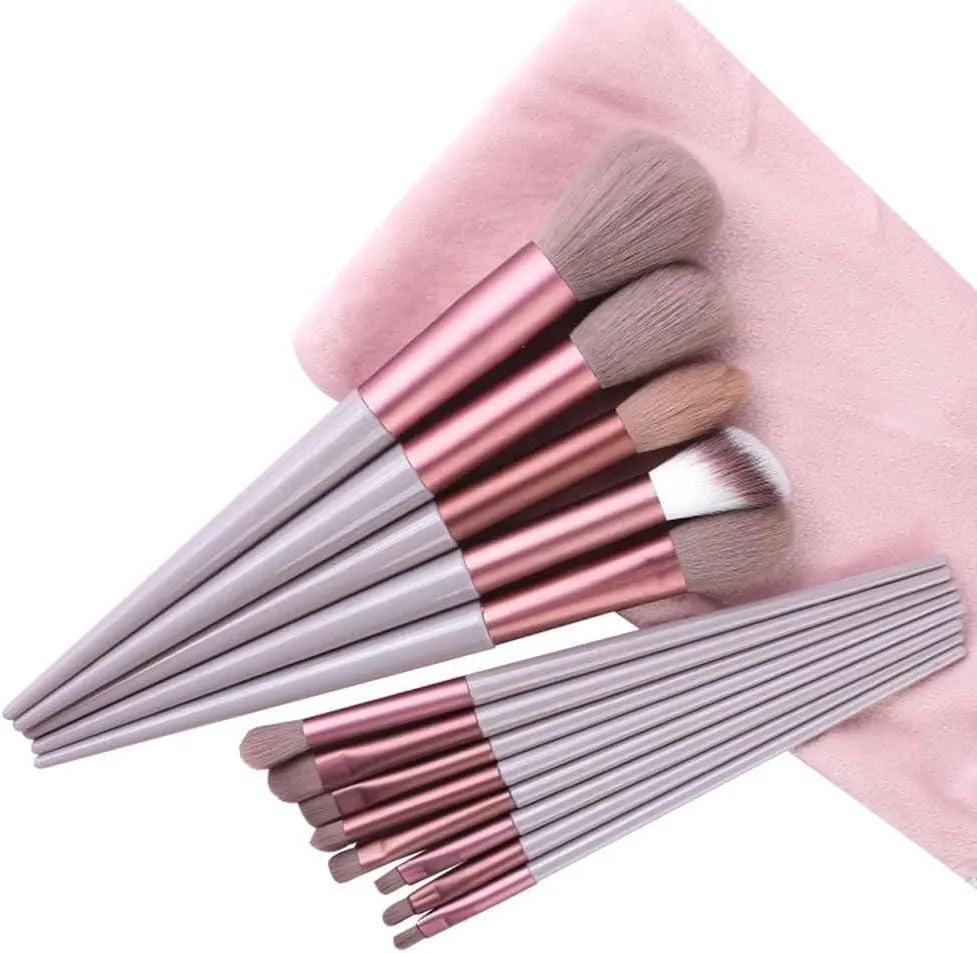 13 Pcs Reusable Makeup Brushes Set