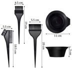 1 Pcs Black Matte Bleach Bowl - Perfect Makeup Accessory for Mixing and Application