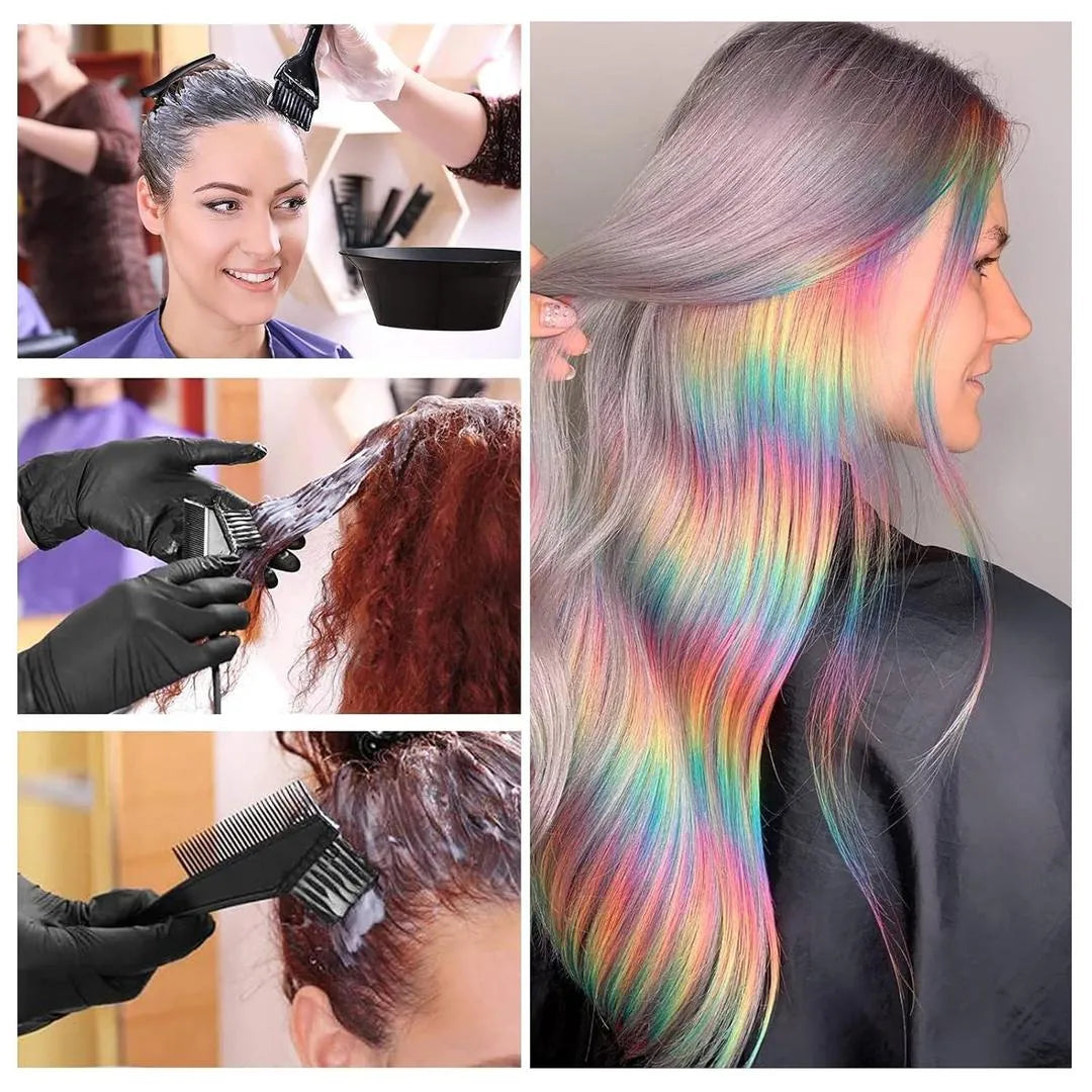 1 Pcs Black Matte Bleach Bowl - Perfect Makeup Accessory for Mixing and Application