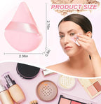 4 Pcs Reusable Cotton Powder Puff - Perfect Makeup Accessory for Blending and Contouring