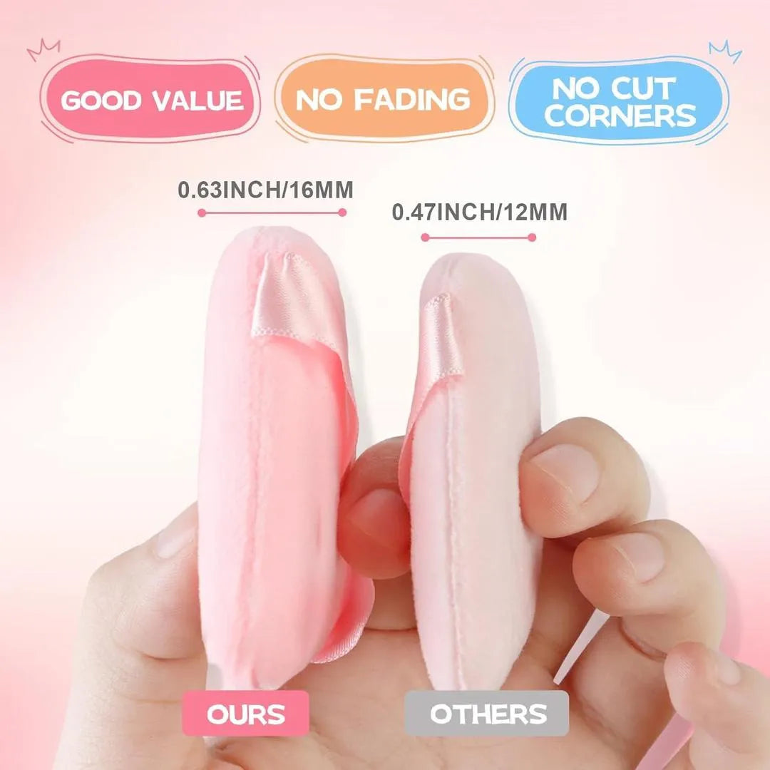 4 Pcs Reusable Cotton Powder Puff - Perfect Makeup Accessory for Blending and Contouring