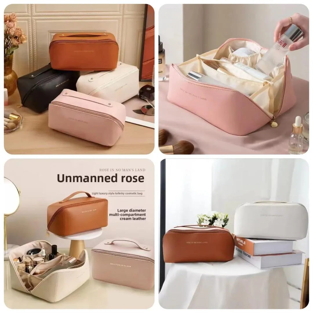 Leather Makeup Pouch, 1 Pcs