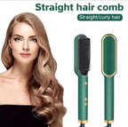 2 in 1 Hair Straightener and Curler -Professional Hair Straightener Brush and Comb for Salon-Quality Results – Hair Style Accessories for Girls